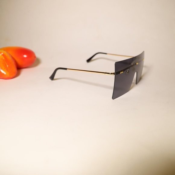 Womens Oversized Rimless Fashion Lady Sunglasses High Definition - Picture 3 of 4